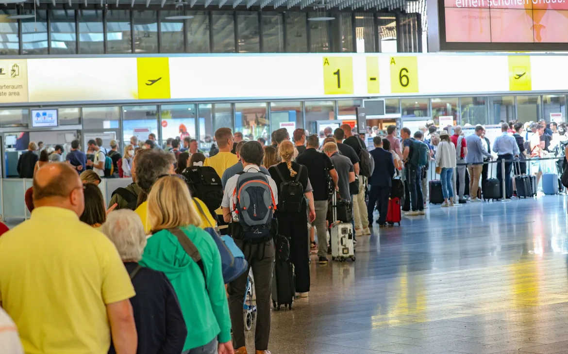 Chaotische Zustände am Flughafen