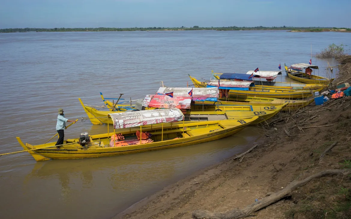 Bootstouren auf dem Mekong, Kambodscha