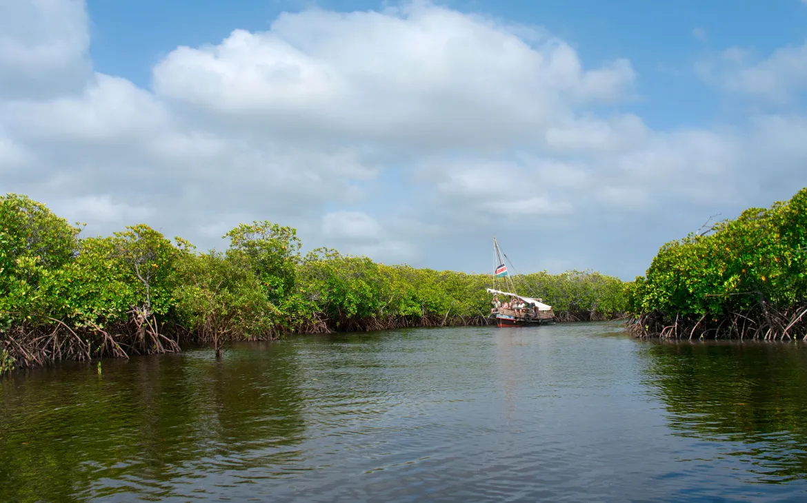 Fischerboot in Kenia