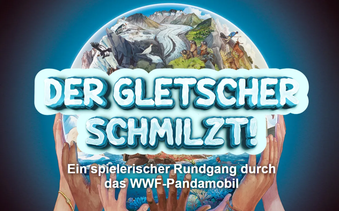 Globus von Händen getragen