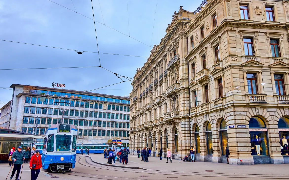 Paradeplatz Banken in Zürich