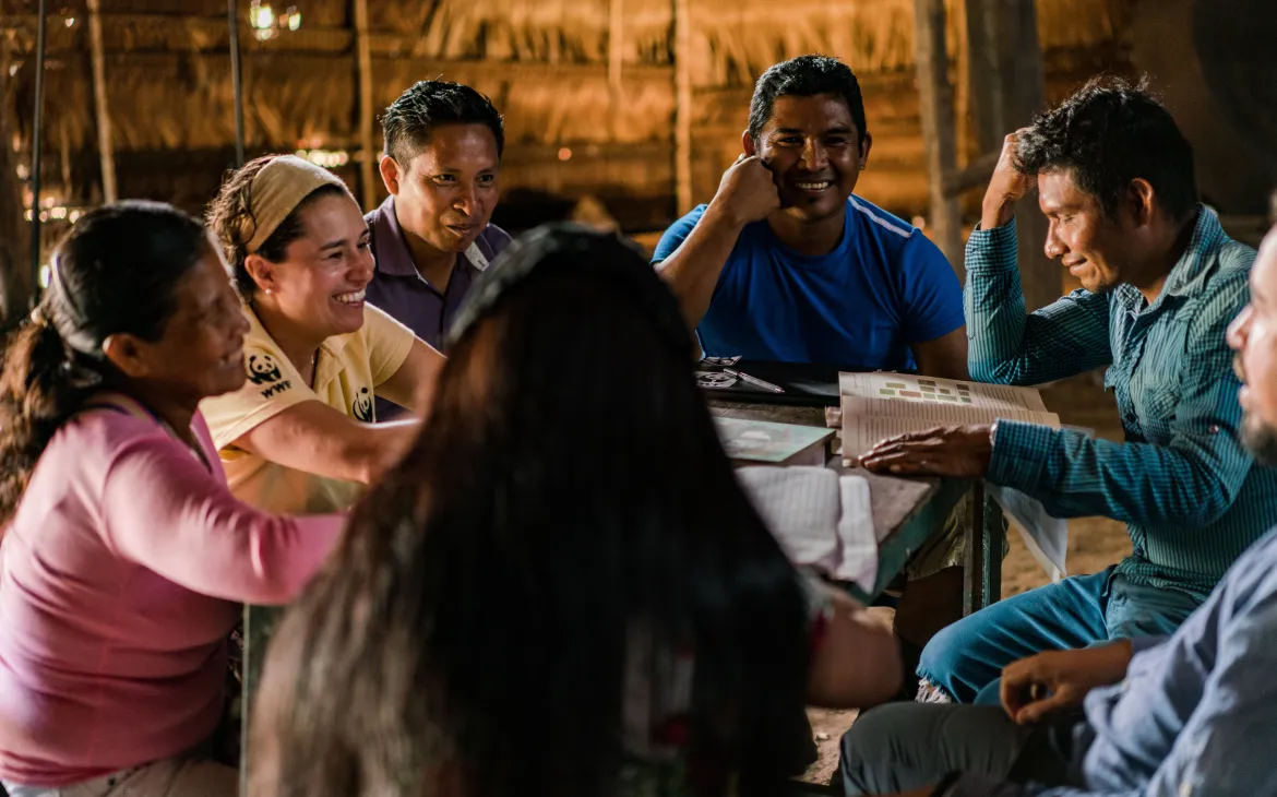 In the Colombian Amazon, WWF and the Puerto Rastrojo Foundation work with La Chorrera’s indigenous community to assess forest ecosystem services. The study blends traditional knowledge and science to guide local conservation. 