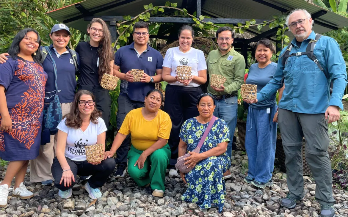 Korbflechten Gruppe