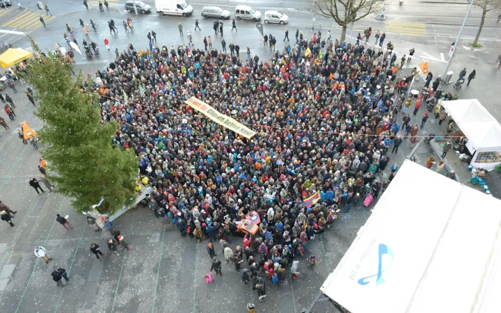 Demonstration der Klima Allianz in Zürich 