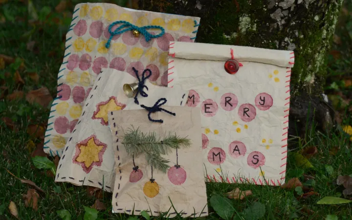 Weihnachtliche Geschenkverpackung