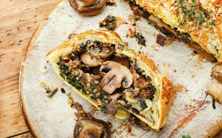 Pilz Wellington: die vegane Version eines Klassikers