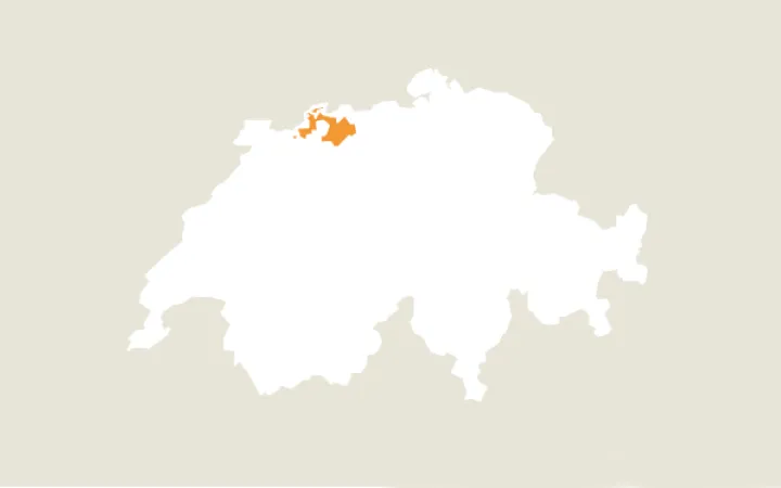 Karte WWF Region Basel