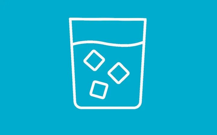 Glass Icon Turquoise Background