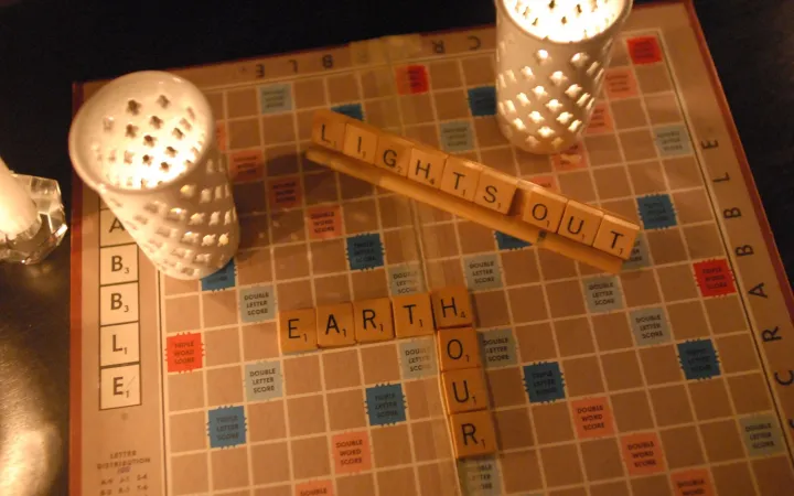 Earth Hour Scrabble Boardgame