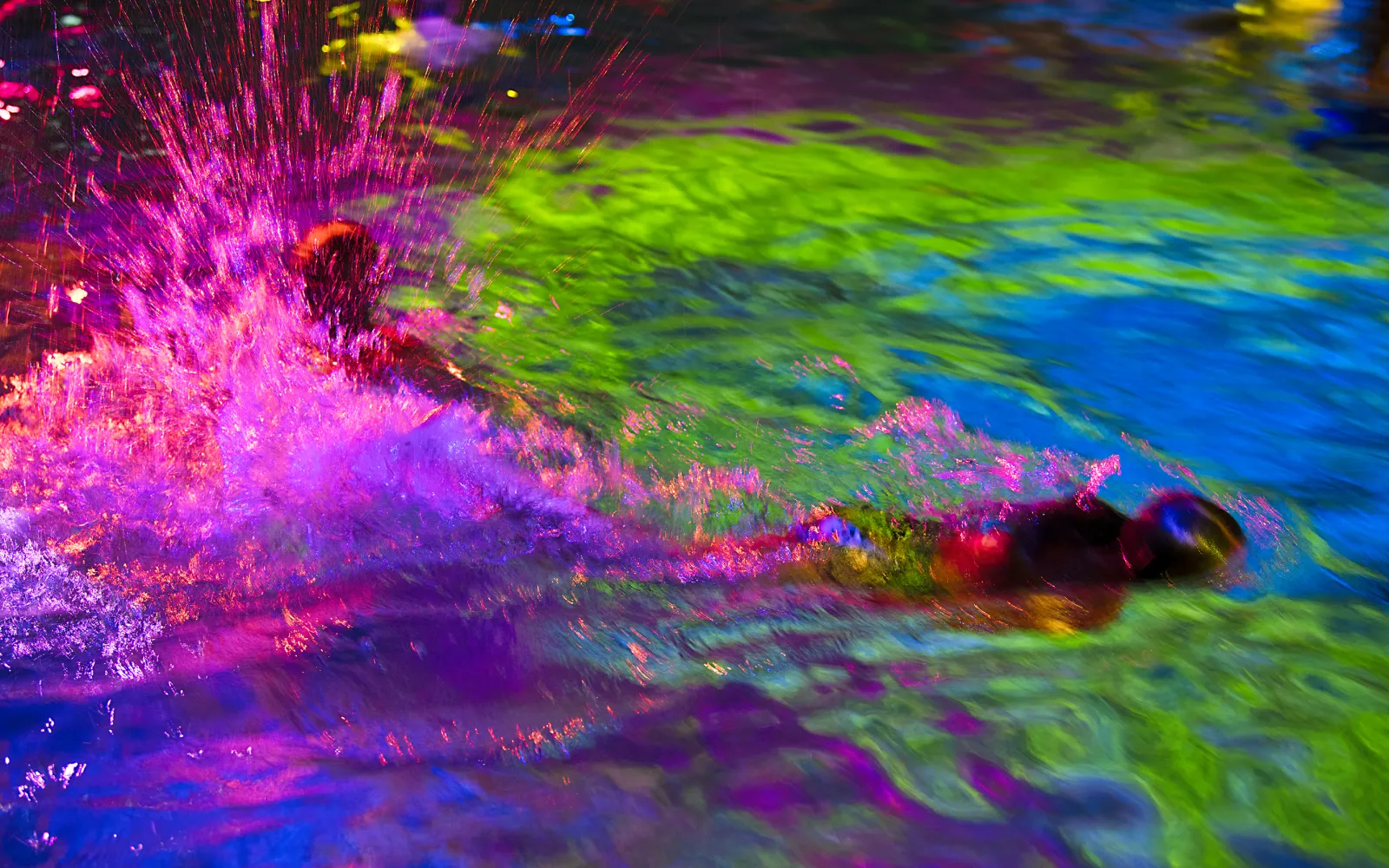 Schwimmen im Licht