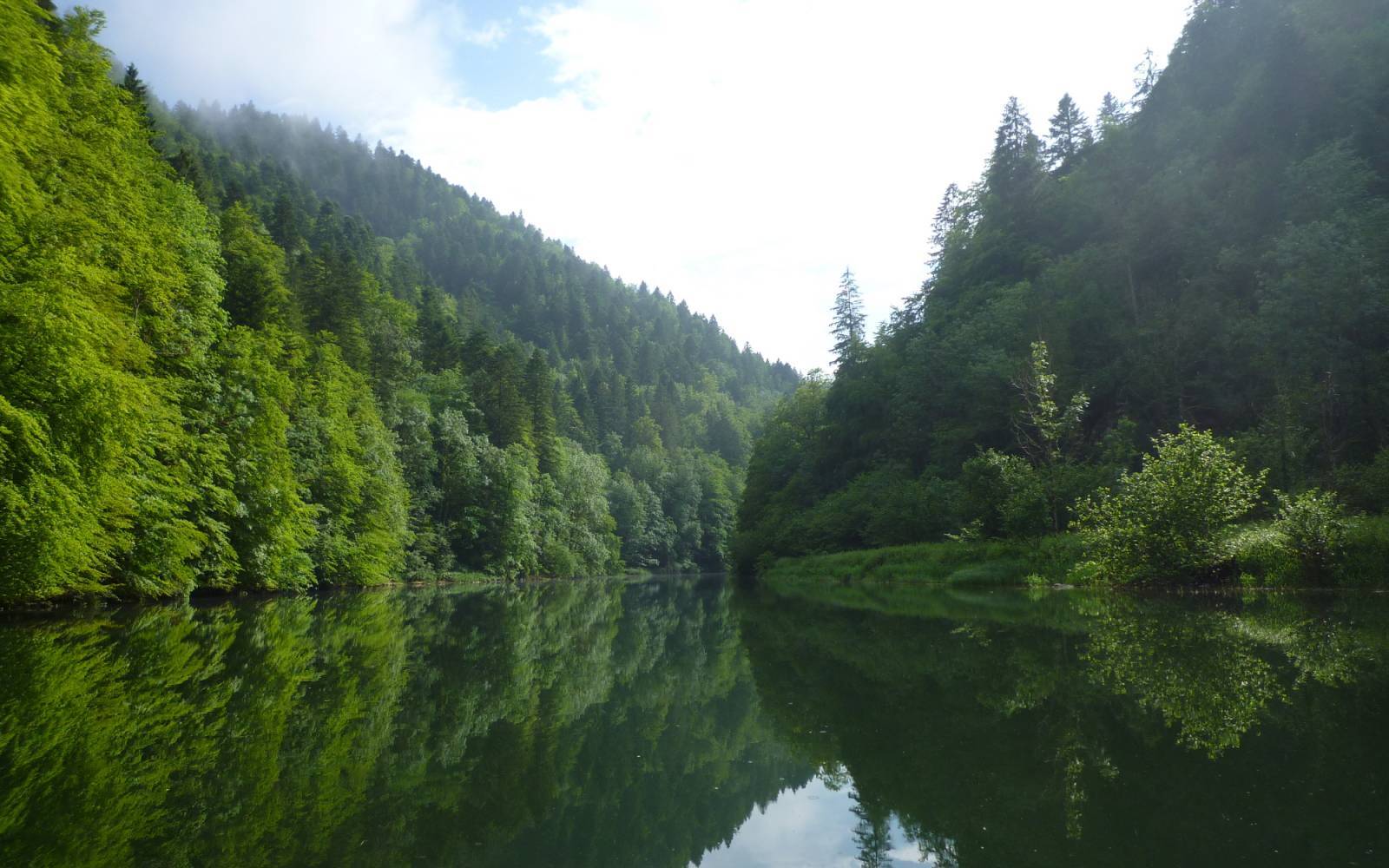 Schweizer Fluss Doubs