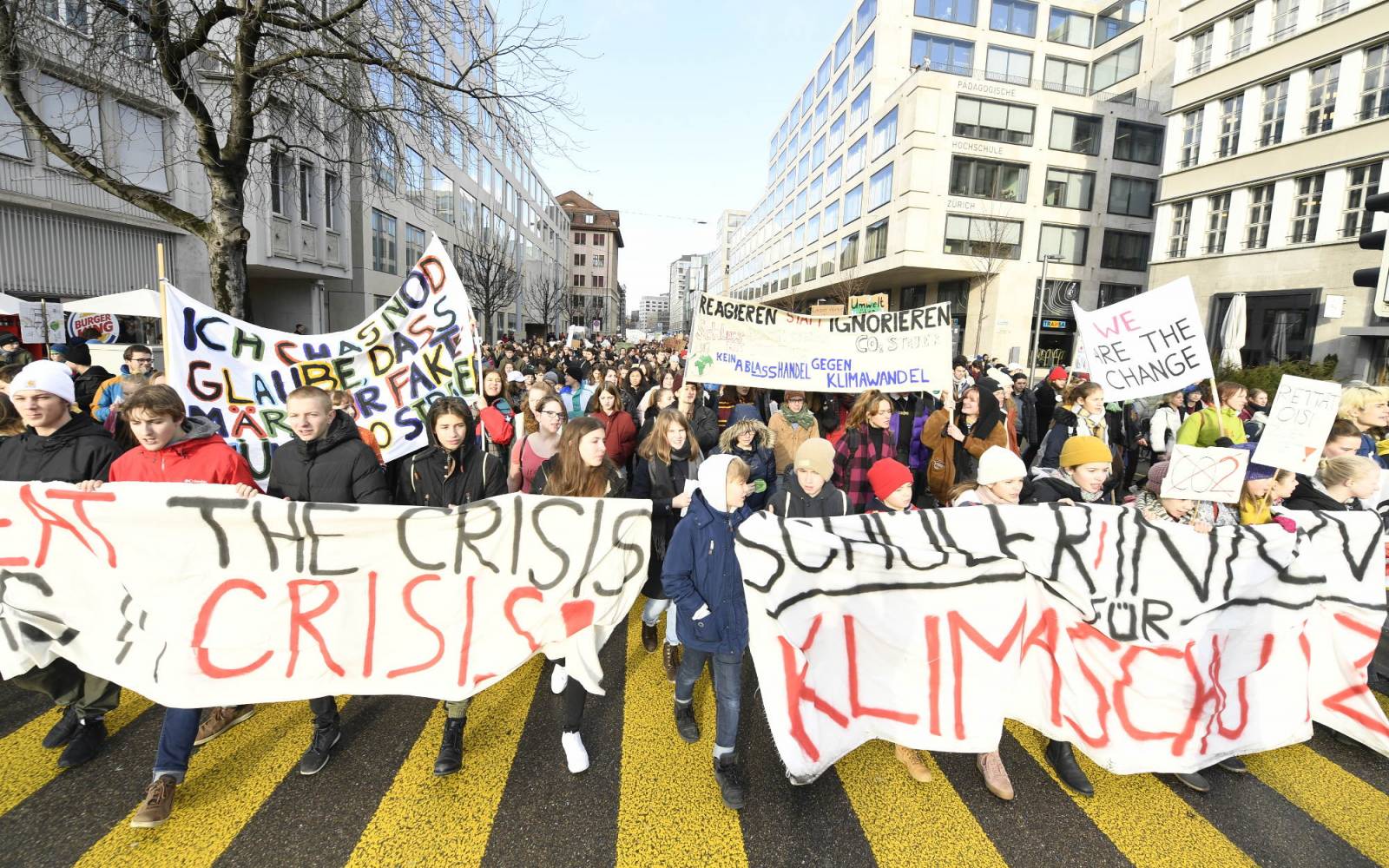 Klimademo in Zürich
