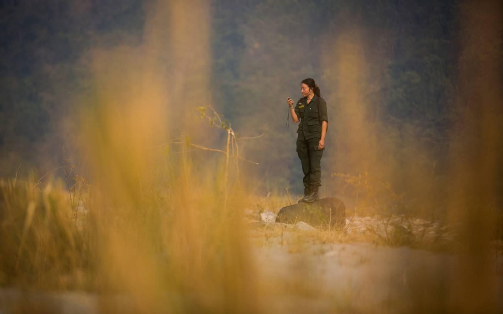 Singye Wangmo im Royal Manas National Park