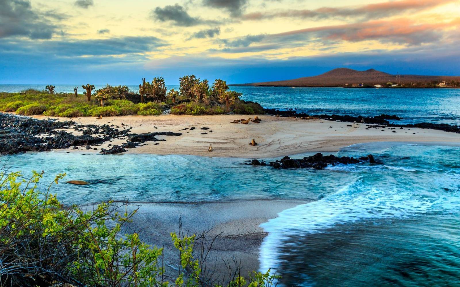 Galapagos Inseln im Sonnenuntergang