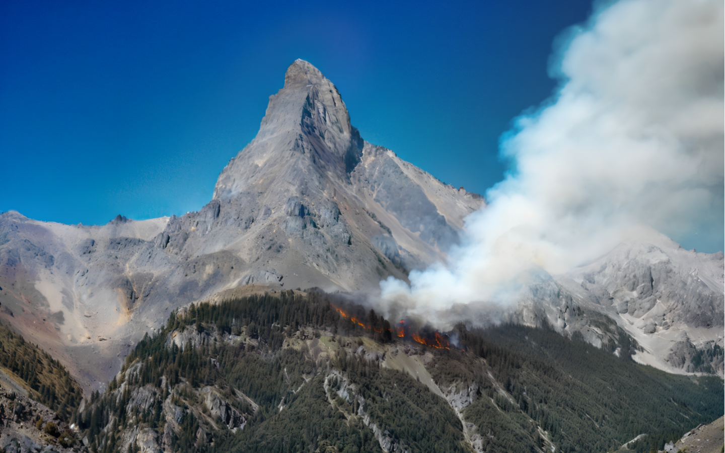 KI-Bild Matterhorn 2085 Wahlen 2023