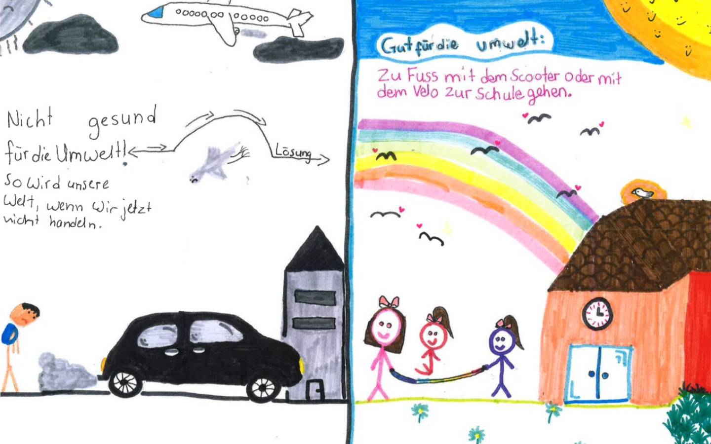 Zeichnung Primarschule Mitlödi
