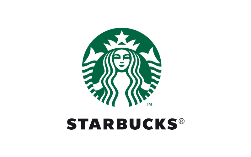 Starbucks Logo mit Text