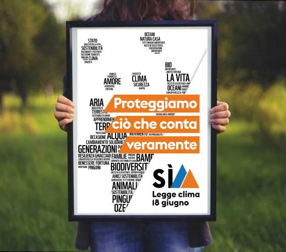Klimaschutz-Gesetz Plakat WWF