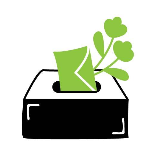 Illustration of a vote being inserted