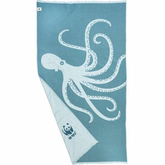Badetuch Oktopus back
