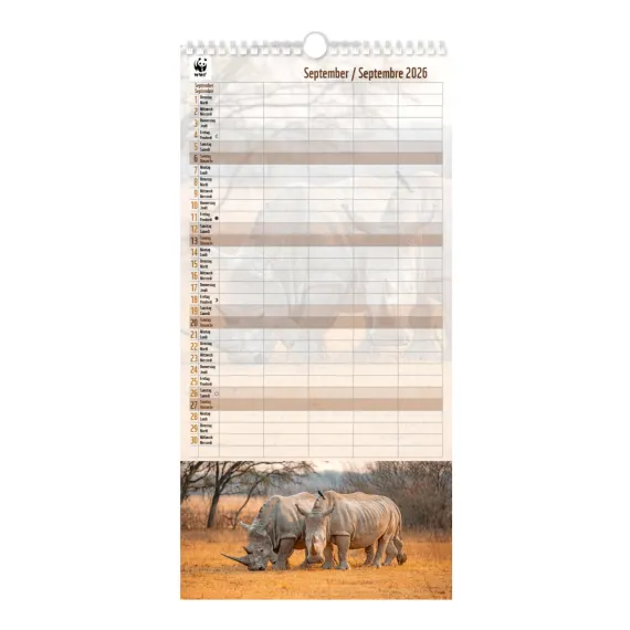 WWF Family Timer 2026 September