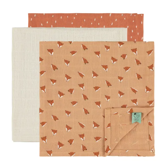 Mulltuecher-Set Fuchs 3er Pack