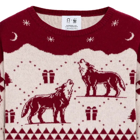 WWF Weihnachtspullover Wolf