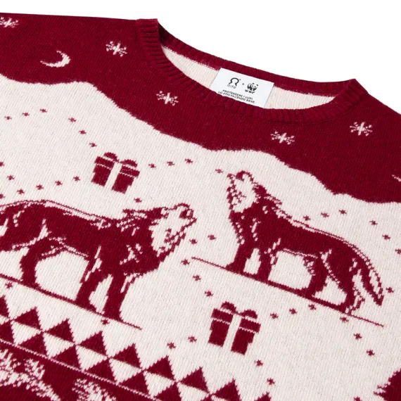 WWF Weihnachtspullover Wolf