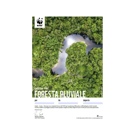 Certificat cadeau du WWF «Forêt tropicale»