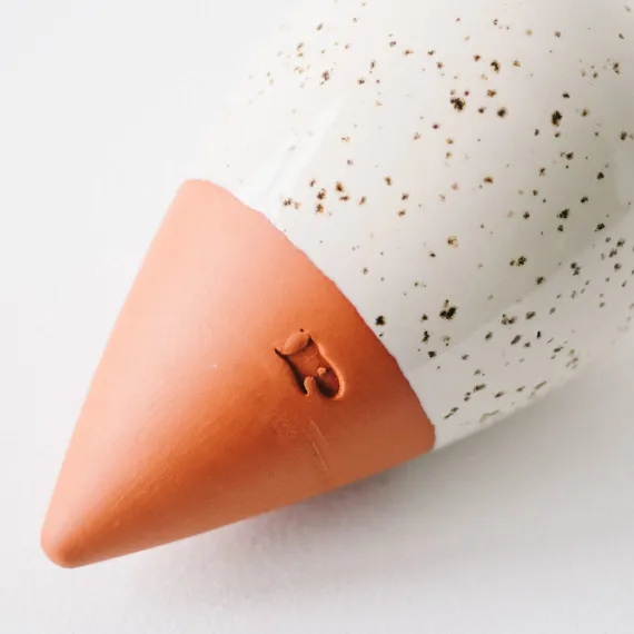 Olla weiss gesprenkelt