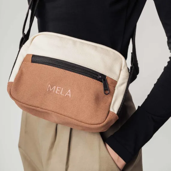 Umhängetasche «Patni» rostrot/nature