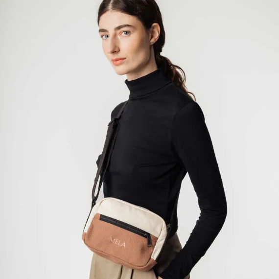 Umhängetasche «Patni» rostrot/nature