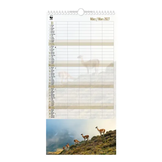 WWF Family Timer 2027 März