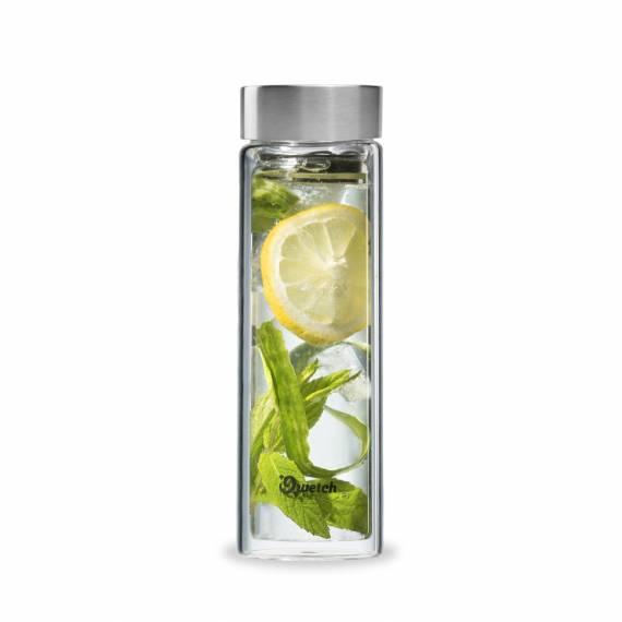 Teeflasche doppelwandig mit Sieb und Deckel, 430ml