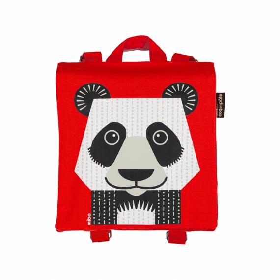 Kinder-Rucksack "Panda", rot