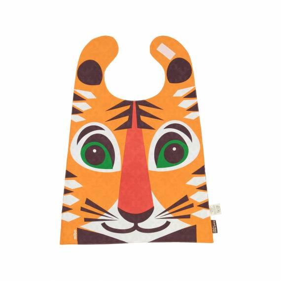 Lätzchen gross "Tiger", Bio-Baumwolle