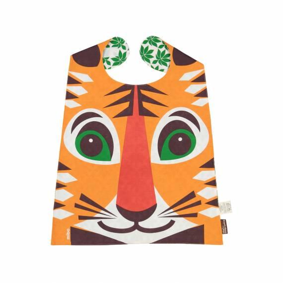 Lätzchen gross "Tiger", Bio-Baumwolle
