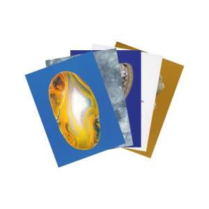 Postkartenset Blau