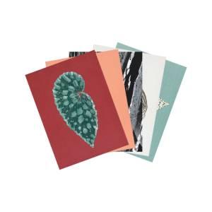 Postkartenset Rot