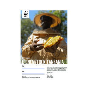 1650.51 WWF Urkunde «Bienenstock Tansania» (digital)