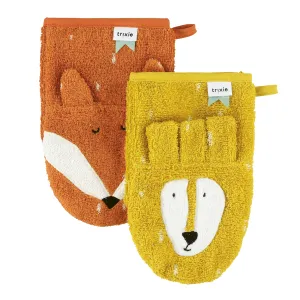 Waschhandschuh-Set Fuchs & Löwe