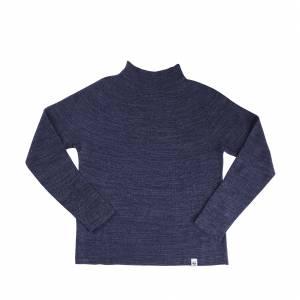 Feinstrick-Pullover Turtleneck, Leinen/Merino-Wolle