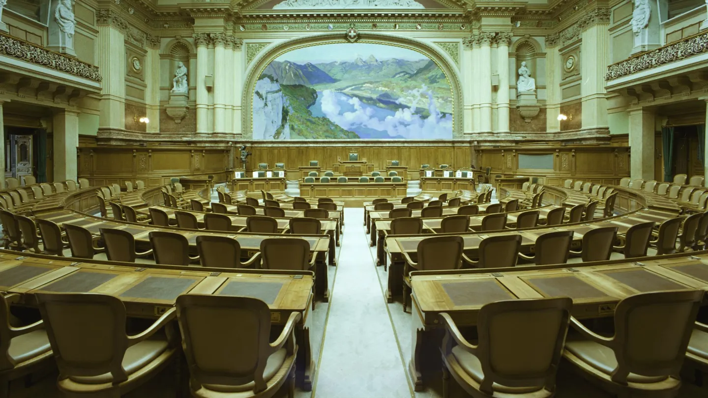 Nationalraatssaal im Bundeshaus
