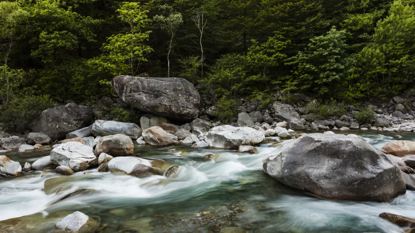 Schweizer Fluss Verzasca