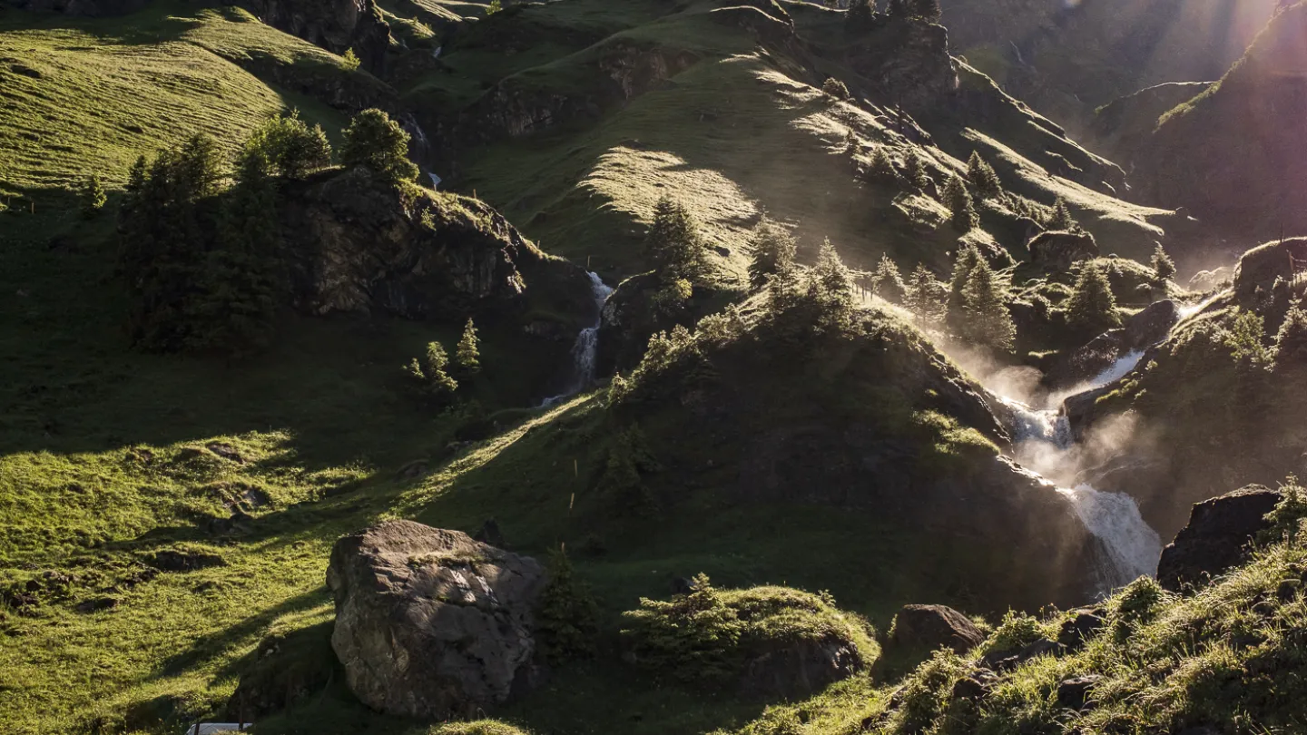 Schweizer Fluss Chiene