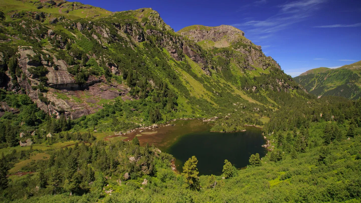 Blick auf einen der Murgseen