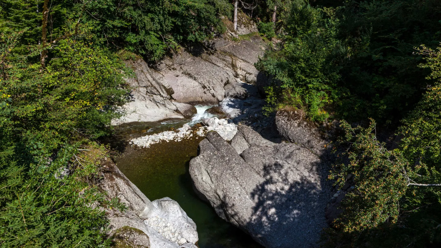 Die rauschenden Wasser der Waldemme sind Teil der UNESCO Biosphäre Entlebuch.