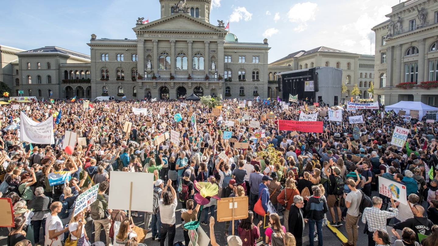 Klimademo in Bern