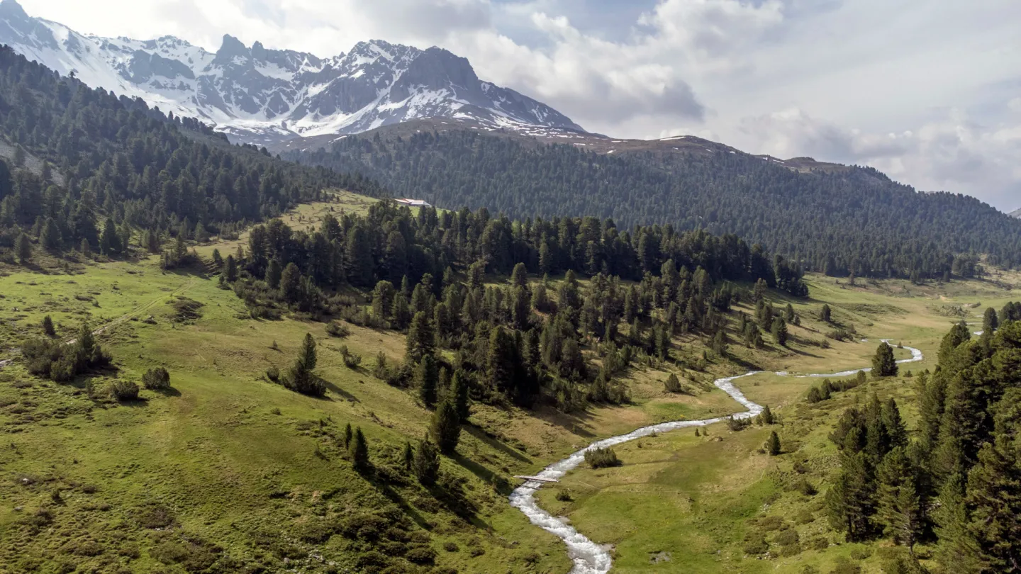 Der Fluss Clemgia von oben