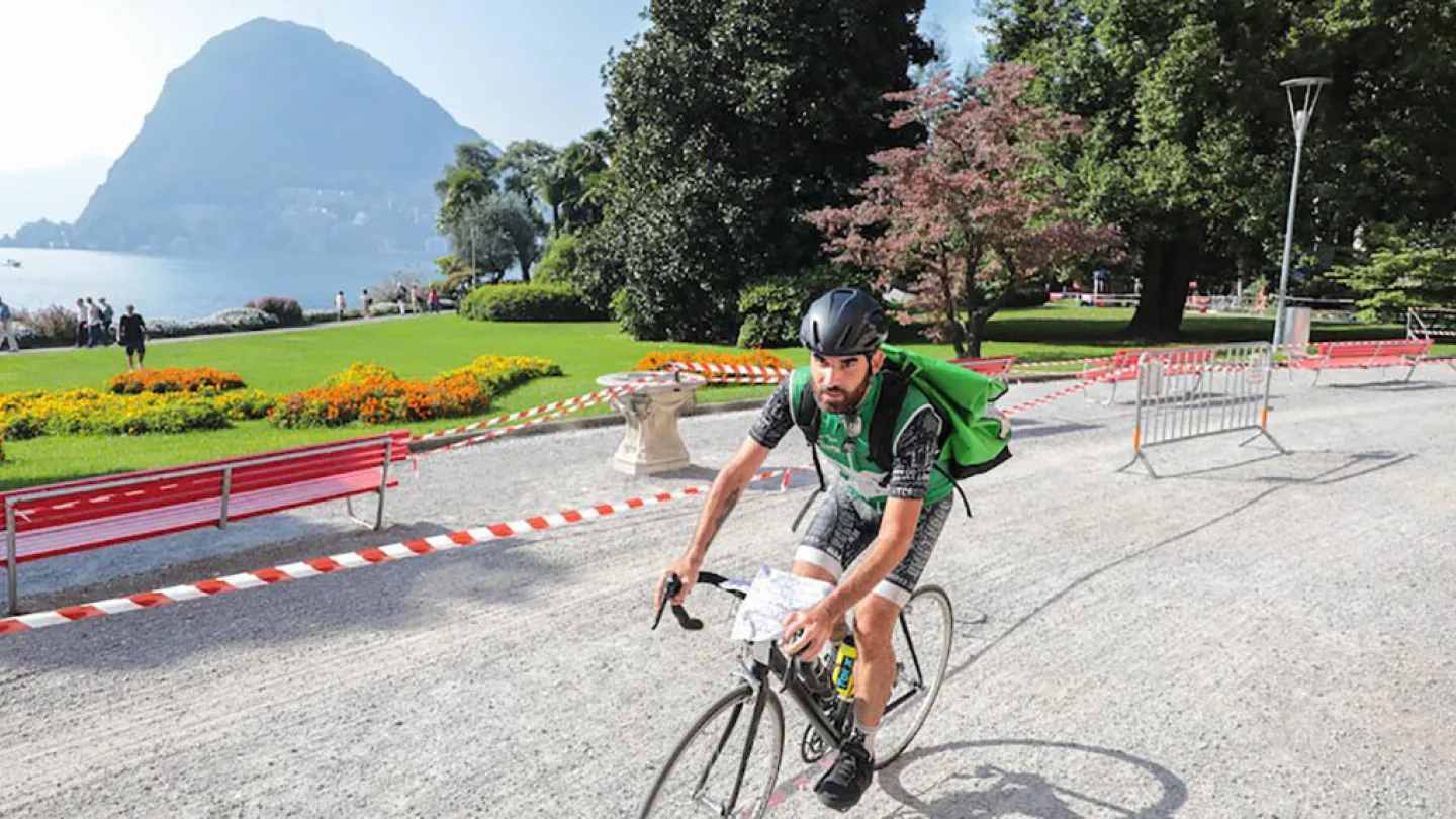 Velokurier in Lugano